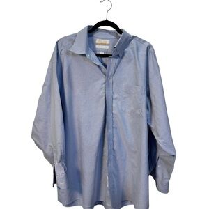 Roundtree & Yorke Light Blue Dress Shirt Read Notes